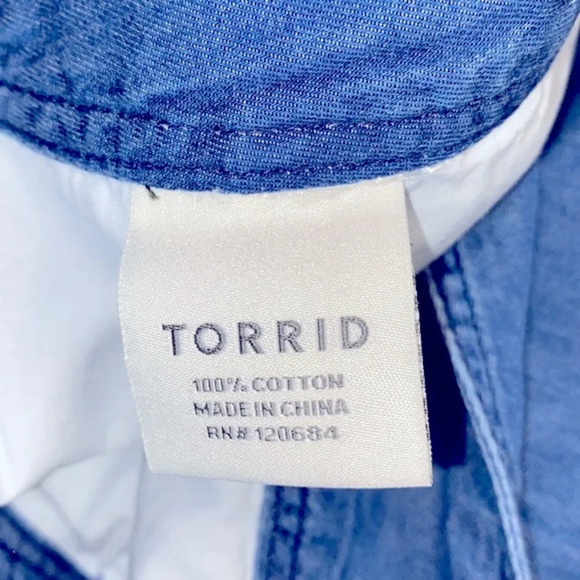 Torrid denim chambray shorts size 20 - Picture 8 of 8
